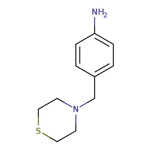 Nc1ccc(cc1)CN1CCSCC1