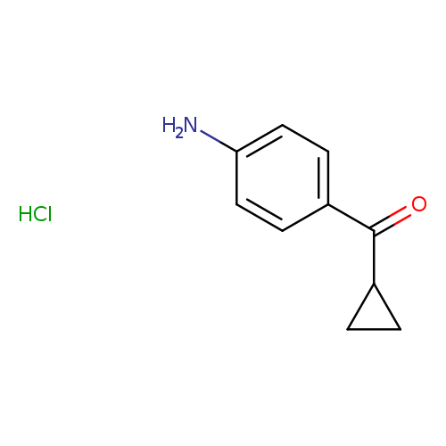 O=C(c1ccc(cc1)N)C1CC1.Cl