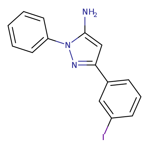 Ic1cccc(c1)c1cc(n(n1)c1ccccc1)N
