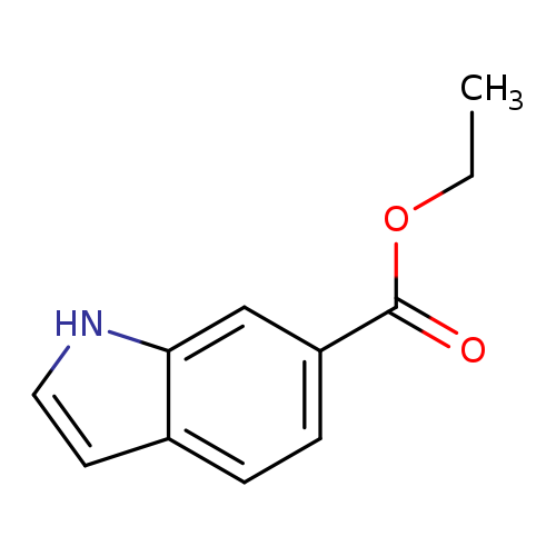 CCOC(=O)c1ccc2c(c1)[nH]cc2