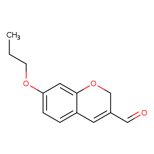 CCCOc1ccc2c(c1)OCC(=C2)C=O