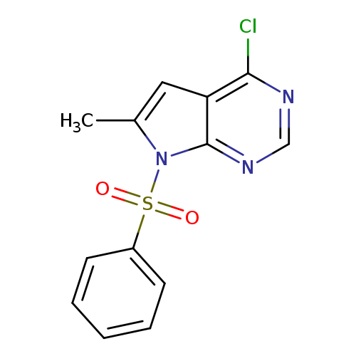 Clc1ncnc2c1cc(n2S(=O)(=O)c1ccccc1)C