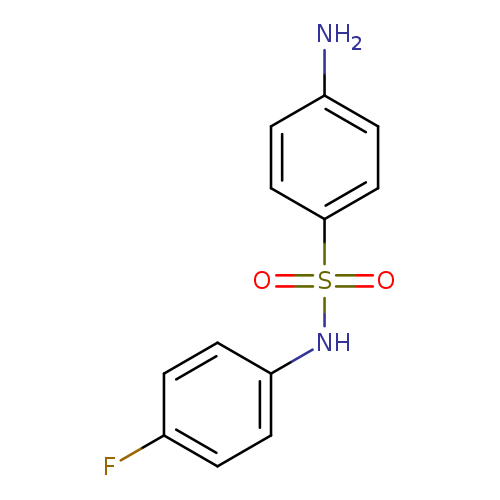 Nc1ccc(cc1)S(=O)(=O)Nc1ccc(cc1)F