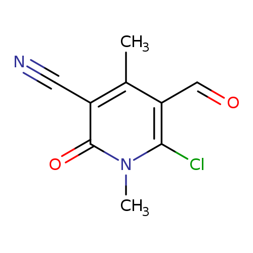 O=Cc1c(C)c(C#N)c(=O)n(c1Cl)C