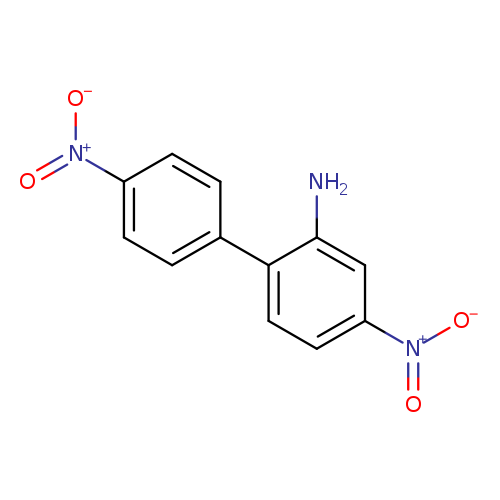 Nc1cc(ccc1c1ccc(cc1)[N+](=O)[O-])[N+](=O)[O-]