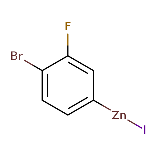 I[Zn]c1ccc(c(c1)F)Br