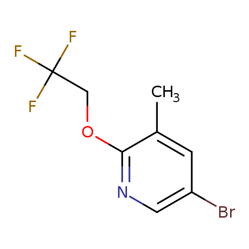 Brc1cnc(c(c1)C)OCC(F)(F)F