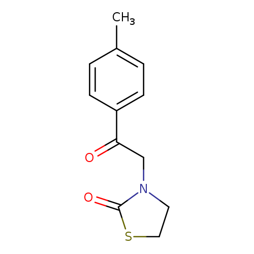 O=C(c1ccc(cc1)C)CN1CCSC1=O