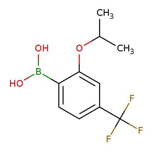 CC(Oc1cc(ccc1B(O)O)C(F)(F)F)C