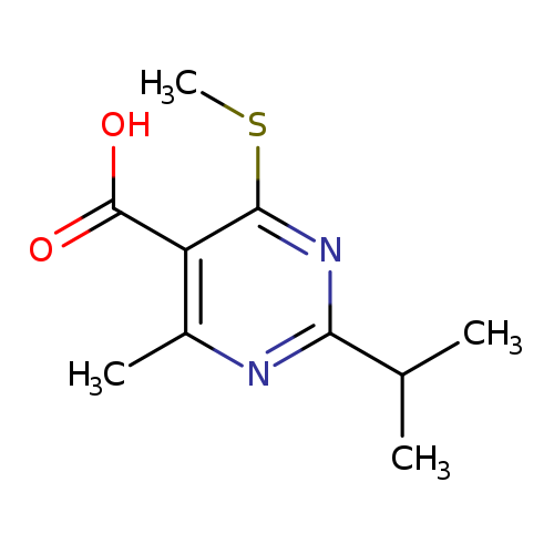 CSc1nc(nc(c1C(=O)O)C)C(C)C