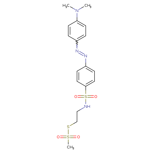 CN(c1ccc(cc1)N=Nc1ccc(cc1)S(=O)(=O)NCCSS(=O)(=O)C)C