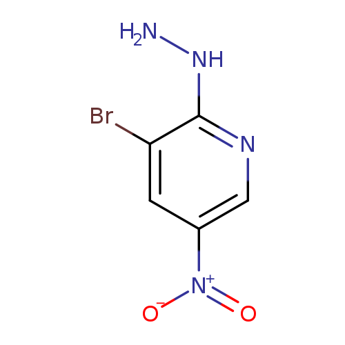 NNc1ncc(cc1Br)[N+](=O)[O-]