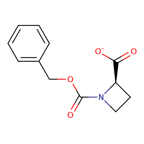 O=C(N1CC[C@@H]1C(=O)[O-])OCc1ccccc1