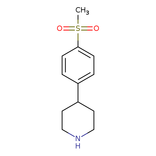 CS(=O)(=O)c1ccc(cc1)C1CCNCC1