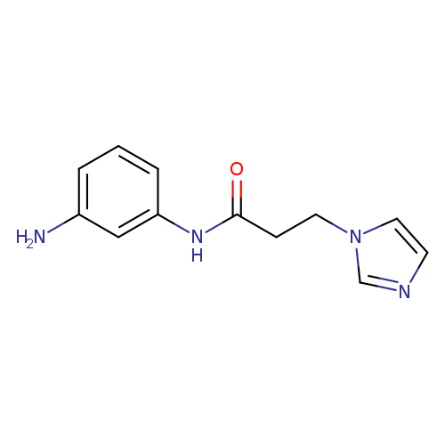 O=C(Nc1cccc(c1)N)CCn1cncc1