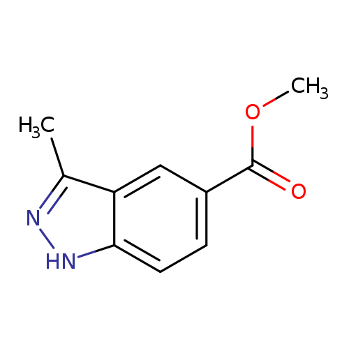 COC(=O)c1ccc2c(c1)c(C)n[nH]2