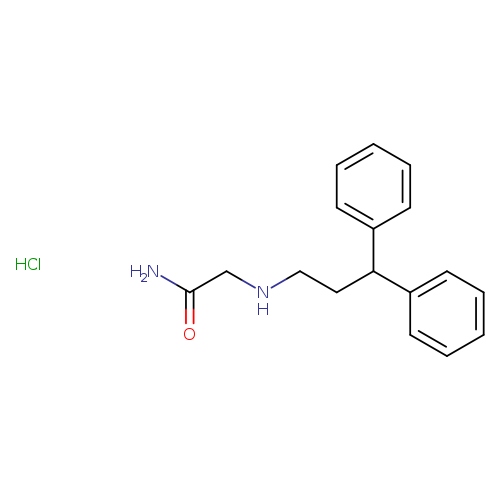 NC(=O)CNCCC(c1ccccc1)c1ccccc1.Cl