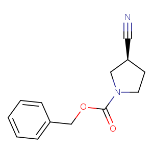 N#C[C@H]1CCN(C1)C(=O)OCc1ccccc1