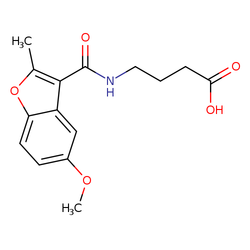 Cc1oc2c(c1C(=O)NCCCC(=O)O)cc(cc2)OC