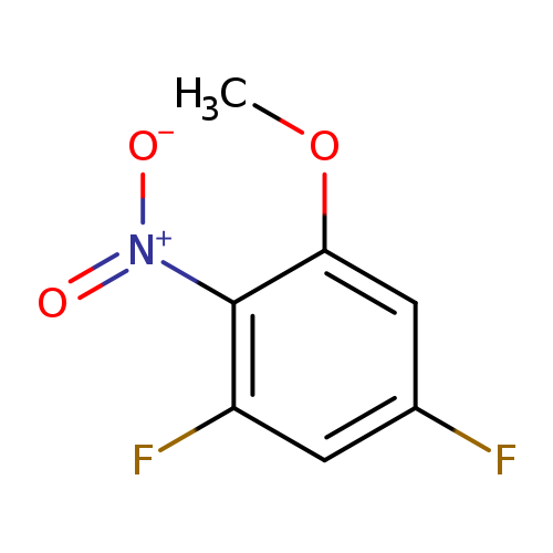 COc1cc(F)cc(c1[N+](=O)[O-])F