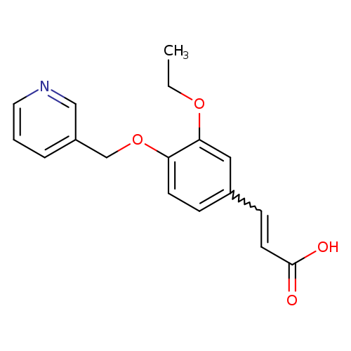 CCOc1cc(C=CC(=O)O)ccc1OCc1cccnc1