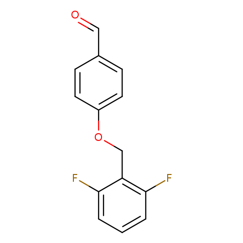 O=Cc1ccc(cc1)OCc1c(F)cccc1F