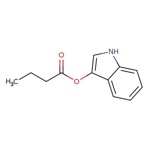 CCCC(=O)Oc1c[nH]c2c1cccc2