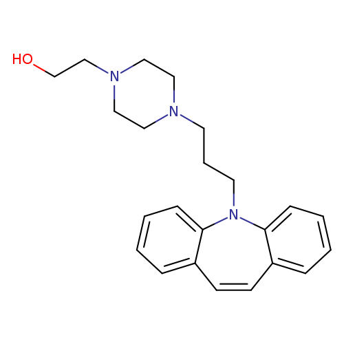 OCCN1CCN(CC1)CCCN1c2ccccc2C=Cc2c1cccc2