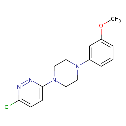 COc1cccc(c1)N1CCN(CC1)c1ccc(nn1)Cl