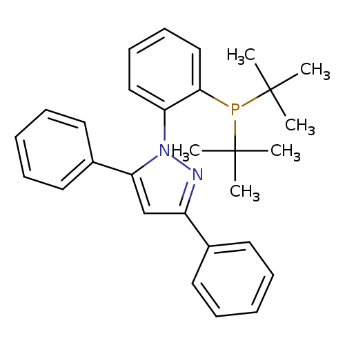 CC(P(C(C)(C)C)c1ccccc1n1nc(cc1c1ccccc1)c1ccccc1)(C)C