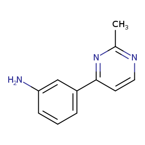 Nc1cccc(c1)c1ccnc(n1)C