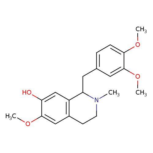 COc1cc2CCN(C(c2cc1O)Cc1ccc(c(c1)OC)OC)C