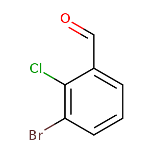 O=Cc1cccc(c1Cl)Br
