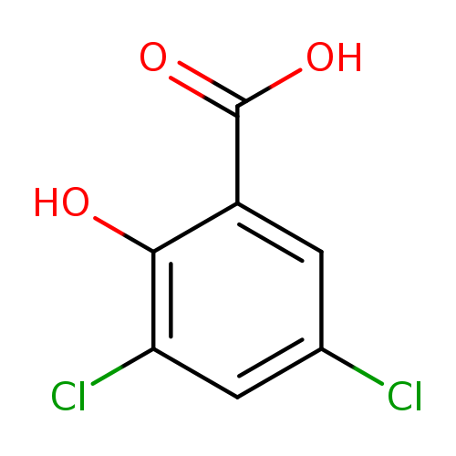 Clc1cc(Cl)c(c(c1)C(=O)O)O