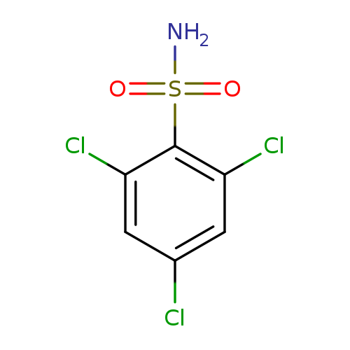 Clc1cc(Cl)cc(c1S(=O)(=O)N)Cl