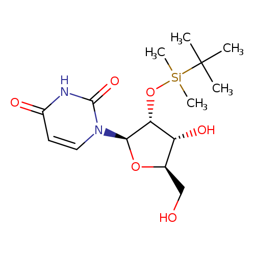OC[C@H]1O[C@H]([C@@H]([C@@H]1O)O[Si](C(C)(C)C)(C)C)n1ccc(=O)[nH]c1=O