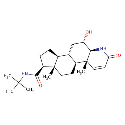 O=C1C=C[C@]2([C@H](N1)[C@@H](O)C[C@@H]1[C@@H]2CC[C@]2([C@H]1CC[C@@H]2C(=O)NC(C)(C)C)C)C