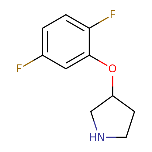 Fc1ccc(c(c1)OC1CNCC1)F