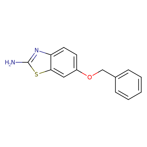 Nc1nc2c(s1)cc(cc2)OCc1ccccc1