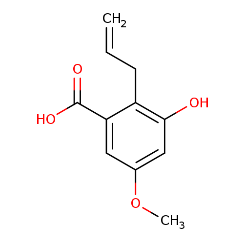 C=CCc1c(O)cc(cc1C(=O)O)OC