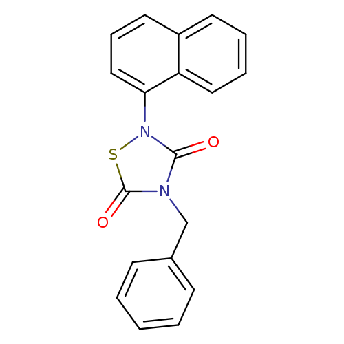 O=c1sn(c(=O)n1Cc1ccccc1)c1cccc2c1cccc2