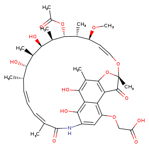 CO[C@H]1/C=C/O[C@@]2(C)Oc3c(C2=O)c2c(OCC(=O)O)cc(c(c2c(c3C)O)O)NC(=O)/C(=CC=C[C@@H]([C@@H]([C@H]([C@H]([C@H]([C@@H]([C@@H]1C)OC(=O)C)C)O)C)O)C)/C