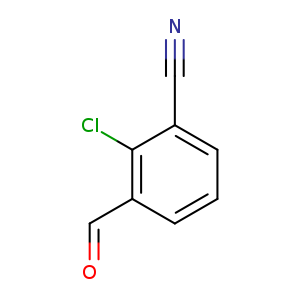 O=Cc1cccc(c1Cl)C#N