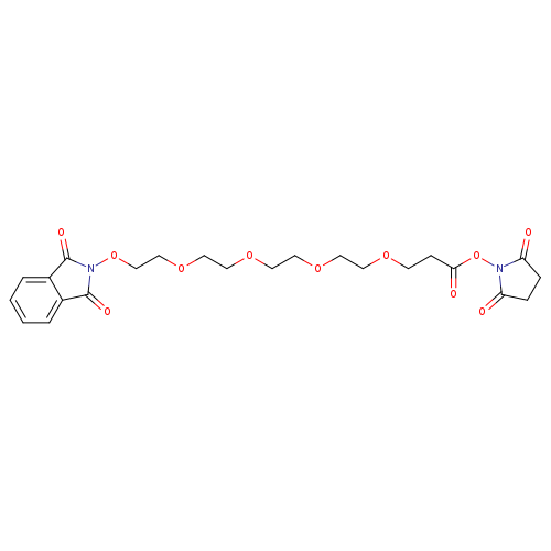 O=C(ON1C(=O)CCC1=O)CCOCCOCCOCCOCCON1C(=O)c2c(C1=O)cccc2