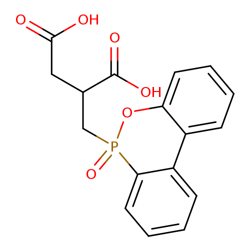 OC(=O)CC(C(=O)O)CP1(=O)Oc2ccccc2c2c1cccc2