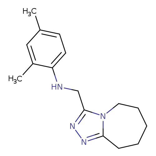 Cc1ccc(c(c1)C)NCc1nnc2n1CCCCC2
