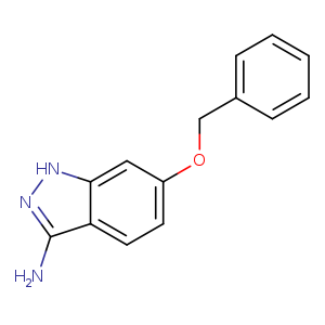 Nc1n[nH]c2c1ccc(c2)OCc1ccccc1