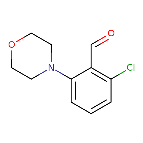 O=Cc1c(Cl)cccc1N1CCOCC1