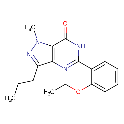CCCc1nn(c2c1nc([nH]c2=O)c1ccccc1OCC)C