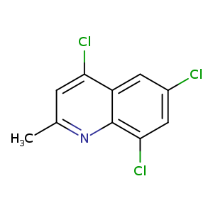Clc1cc(Cl)c2c(c1)c(Cl)cc(n2)C